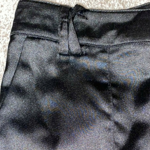 Aqua Satin Cargo Jogger Pants - Picture 4 of 13